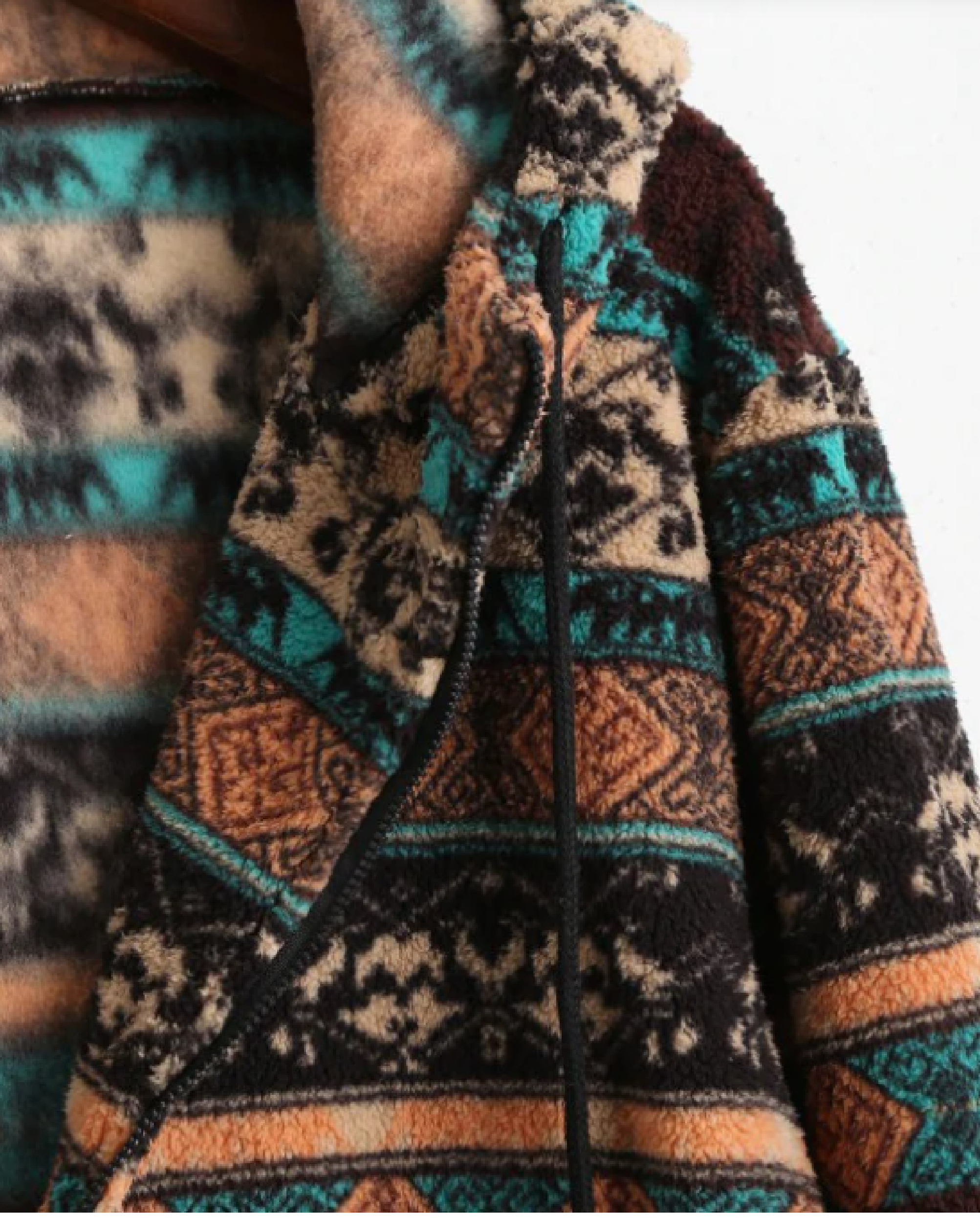 tribal fleece jacket